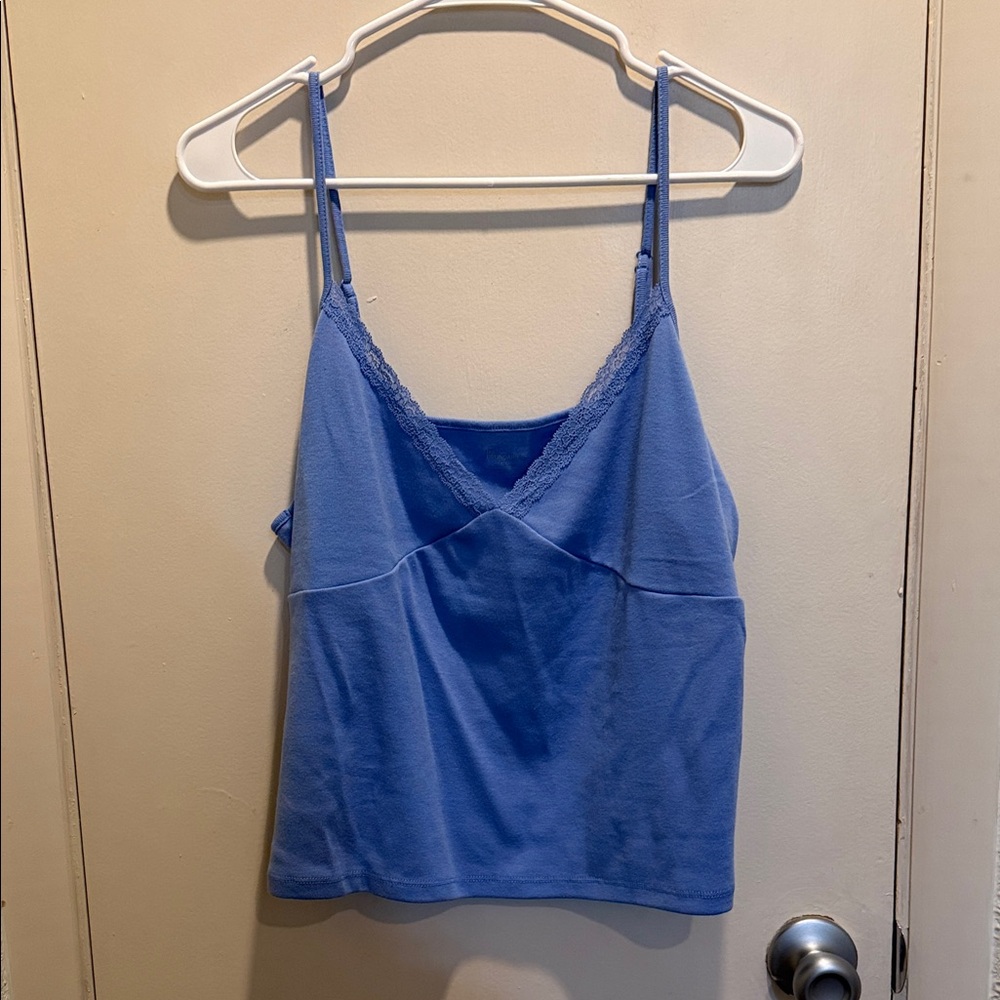 No Boundaries Blue Lace Cami Top